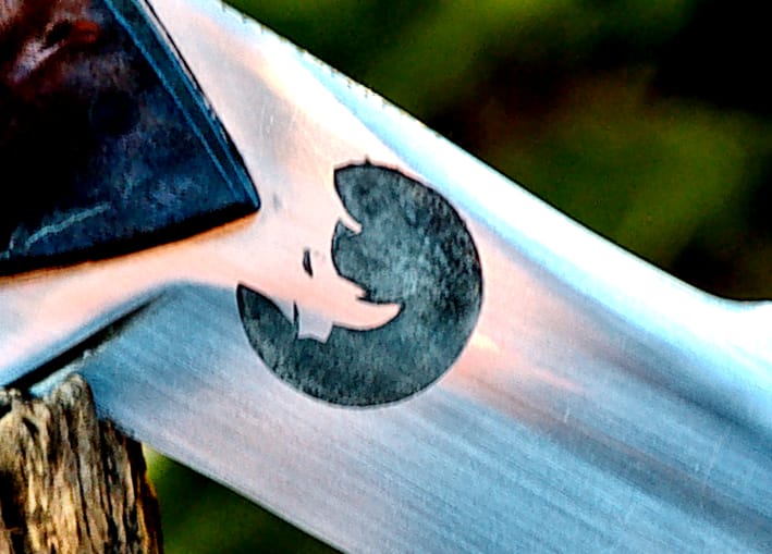 Custom Etching Saxon Knives Australia